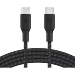 Belkin BOOST CHARGE kabel opletený USB-C na USB-C černá (CAB014bt3MBK)