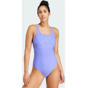 Dámské plavky ADIDAS Plavky Big Bars X-Back 40 MODRÁ