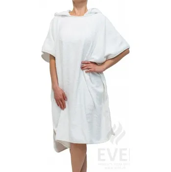 EVEI Pončo s kapucí, bíle 80*90 cm