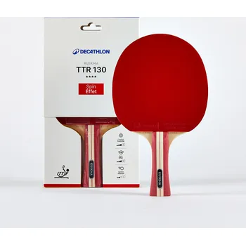 Míčový sport KUIKMA Pálka na stolní tenis TTR 130 Spin 4* ITTF pro školy/kluby Shakehand