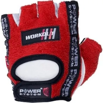 Power System Workout rukavice - red S