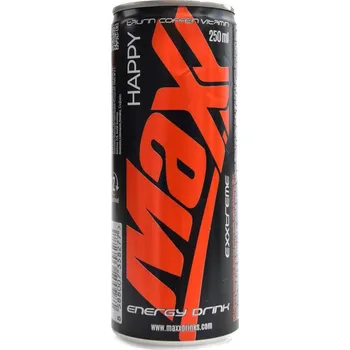 Nápoj pro sportovce Maxx drinks Maxx energy drink 250 ml - happy