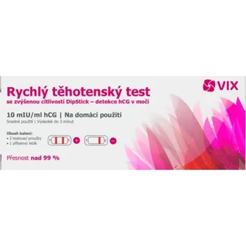 Diagnostický test VIX Těhot.test zvýš.citlivost(2ks/kra)