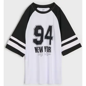 Dívčí oblečení Sinsay - Tričko s potiskem - bílá - 579II-00X - 579II-00X-152