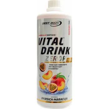 Nápoj pro sportovce Best Body nutrition Vital drink Zerop 1000 ml - broskev passion fruit