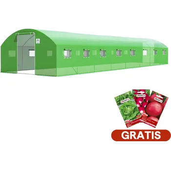 Fóliovník Cultivo Zahradní fóliovník 4x8x2m, 32m2, 2 dveře - zelená