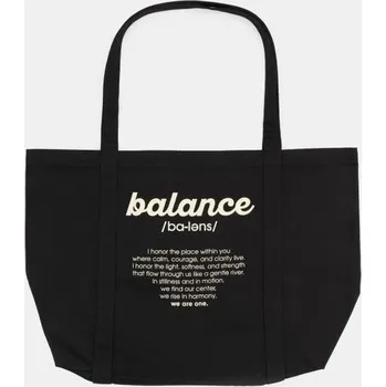 Nákupní taška Sinsay - Látková nákupní taška s nápisem - černá - 246GK-99X - 246GK-99X-ONE