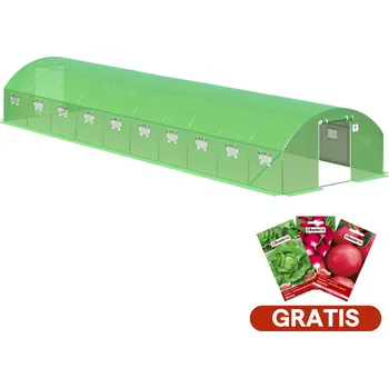 Fóliovník Cultivo Zahradní fóliovník 4x10x2m, 40m2, 2 dveře - zelená