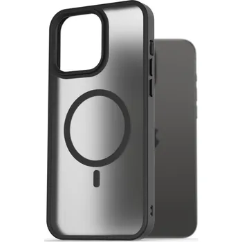 Pouzdro na mobilní telefon AlzaGuard Matte Case Compatible with MagSafe pro iPhone 15 Pro Max černý