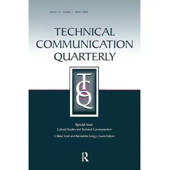 Kniha Cultural Studies And Technical Communication Tcq V15#1