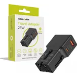 Mobile Origin Travel Adapter 25W EU/US/UK/AU Black