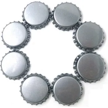 výroba alkoholu Pivní korunkový uzávěr 100 ks stříbrná