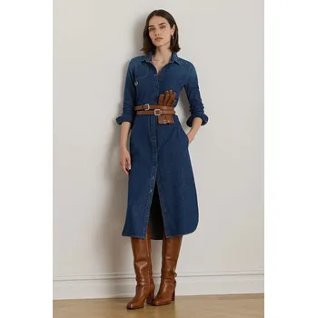 Dámské šaty Džínové šaty Lauren Ralph Lauren 200979976 námořnická modř 59X, vel. 32