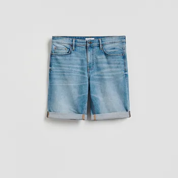 Reserved - Džínové šortky slim fit - modrá - YV416-55J - YV416-55J-36