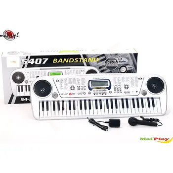 Hudební nástroj pro děti Elektronické varhany s mikrofonem, 54 kláves