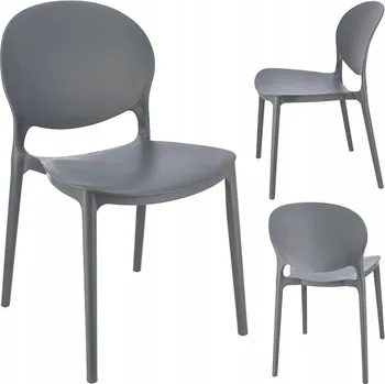 Jídelní židle Pro-Tech shop Židle Justin plastová, šedá 41387&nbsp;CM-246270