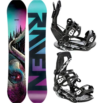 Zimní sport RAVEN Snowboard set Raven Dahlia + vázání Raven FT360 151cm ČERNÁ 2023