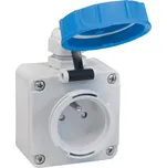 Průmyslová zásuvka nástěnná, 3 póly, IP68, 16 A 116-ZNG-68