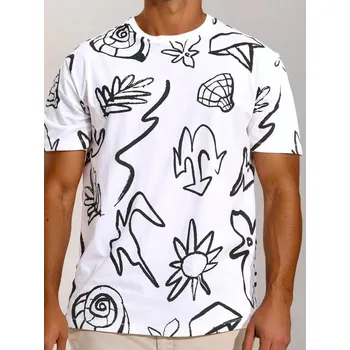 Oblečení a móda Sinsay - Tričko s krátkým rukávem - bílá - 7327F-00X - 7327F-00X-XS