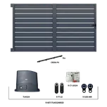 Posuvná hliníková brána 4000 x 1803 mm s pohonem TU4324KSD