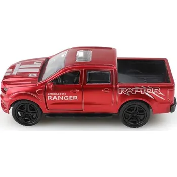 autíčko Model auta Pick-up 1:36 Kovový model užitkového vozu Detailní miniatura terénního automobilu Hračka pro děti Sběratelský model Stylový dárek červená