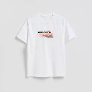 Reserved - Tričko regular s potiskem - bílá - 316FP-00X - 316FP-00X-XXL