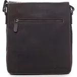 Pánská kožená brašna tmavě hnědá - Greenwood Sebastian hnědá