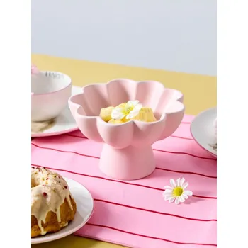 Sinsay - Keramická dekorativní mísa na podstavci - pastelová růžová - 182IA-03X - 182IA-03X-ONE