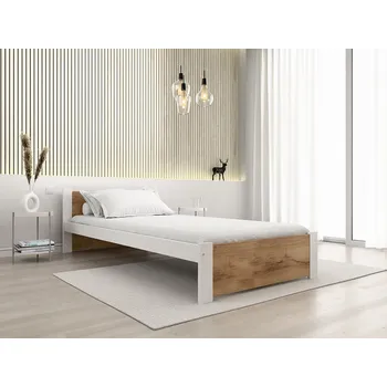 Postel AKCE Postel IKAROS 90 x 200 cm, dub artisan/bílá II.jakost