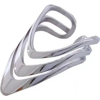 Prsten Dámský prstýnek 3 vrstvy Nastavitelná velikost Artistický motiv Elegantní luxusní šperk pro ženy módní doplněk na každodenní nošení