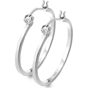 Náušnice HOT DIAMONDS Hoops DE625 (Ag 925/1000, 3,42 g)