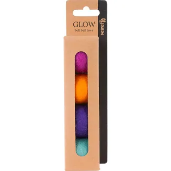 Hračka pro kočku District 70 vlněné míčky záře