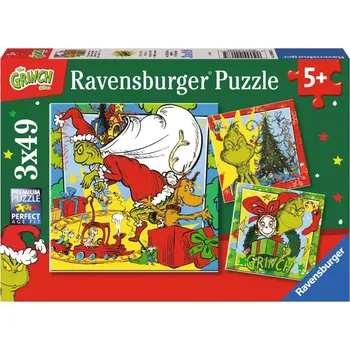 Puzzle Ravensburger Puzzle Grinch 3x49 dílků