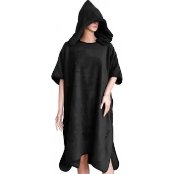 Dámské pončo EVEI Pončo s kapucí černé 90*100 cm