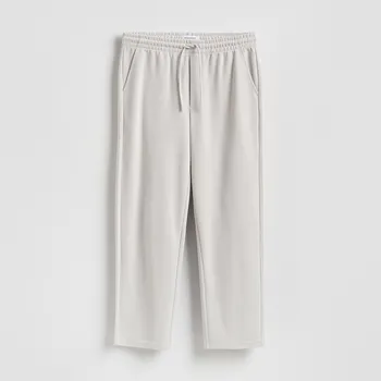 Reserved - Kalhoty se zavazováním - světle šedá - 546HM-09X - 546HM-09X-S