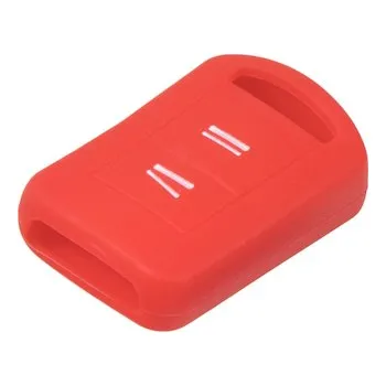 Auto elektroinstalace Silikonový obal pro klíč Opel 2-tlačítkový, červený, 481OP103RED