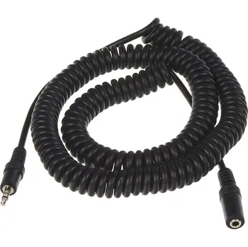 Auto elektroinstalace Propojovací kabel Jack 3,5mm samec, Jack 3,5mm samice 5m, PC7-204