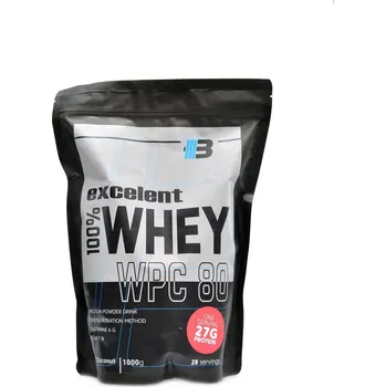 Protein Body nutrition s.r.o. Excelent 100% WPC whey protein 80 1000g - kokos