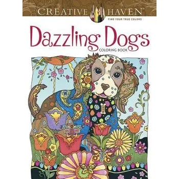 Creative Haven Dazzling Dogs Coloring Book - Sarnat, Marjorie