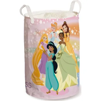Úložný box EU Koš na prádlo PRINCEZNY s hvězdami růžový 52x30 cm
