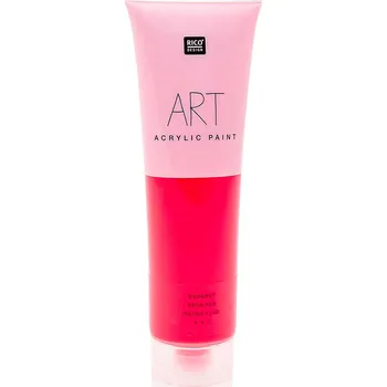 Vodová barva Akrylová barva 100ml NEON červená