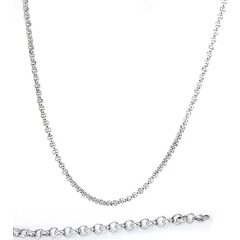 Náhrdelník Ocelový řetízek Rolo - 55cm