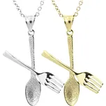 Přívěsek Příbor z nerezové oceli s řetízkem - Light Gold RL