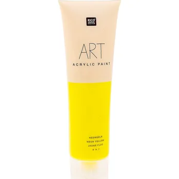 Speciální výtvarná barva Akrylová barva 100ml NEON žlutá