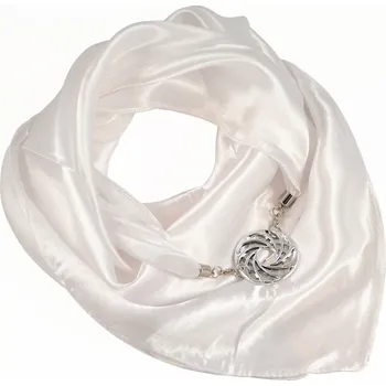 Šátek Magotex Šátek s bižuterií Stella - bílý