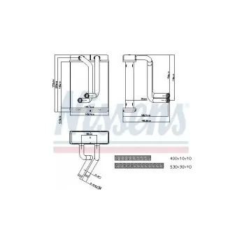 Chladič motoru Výměník tepla NISSENS 77508