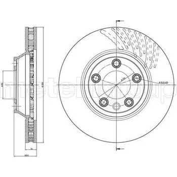 Brzdový kotouč Brzdový kotouč METELLI 23-0876C