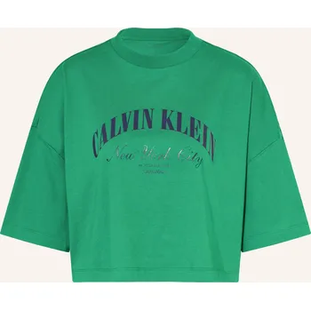 Dámské tričko Calvin Klein Jeans Dámské Tričko, zelená / tmavě modrá, 36