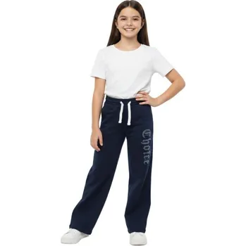 Dívčí oblečení Dívčí široké tepláky SL3653 Velikost: 164, Barva: Tmavě modrá