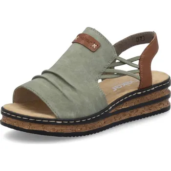 Dámské sandále Dámské sandály RIEKER 62962-52 zelená S6 37